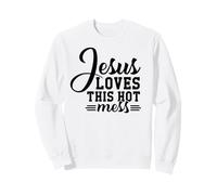 Gesù AMA Questo Caldo Cristo Cristiano Dio Croce Uomini & Donne Felpa