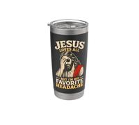 Gesù ama tutto Sono il suo mal di testa preferito Cristianesimo divertente Bicchiere termico in acciaio inox doppia parete