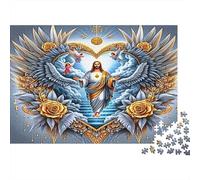 Gesù Angelo Ala Puzzle 1000 Pezzi In puzzle in Cartone Premium, Un Gioco Di Puzzle Per Disintossicazione Digitale, Ideale Per Giochi Di Puzzle Da Viaggio, Serata Giochi 70x50cm/1000pcs