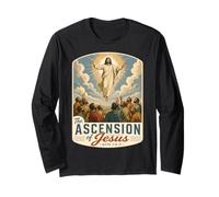 Gesù Ascensione al Cielo Atti degli Apostoli Cattolici Maglia a Manica