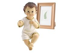 Gesù Bambino | Decorazioni Presepe Resina per Feste,Miniature Cristiane Decorazioni Per La Casa E Famiglia Stagione Festiva