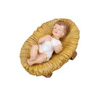 Gesù Bambino Nella Figurina Della Mangiatoia - Figurina Di Gesù Per Bambini Nella Scultura Della Scena Di Natività Di Manger Cristo, ResinaGesù Ornamenti Per La Decorazione Delle Vacanze In Chiesa Do