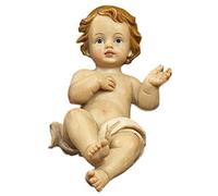 Gesu' bambino presepe lungh. 11,5 cm statua bambinello
