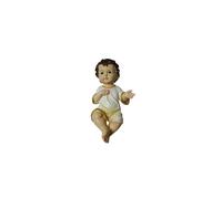Gesu' bambino presepe lungh. 15 cm cm statua bambinello largh. 7,8 cm LES-25419