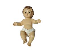 Gesu' bambino presepe lungh. 15 cm statua bambinello largh. 10,5 cm