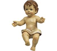 Gesu' bambino presepe lungh. 16 cm statua bambinello