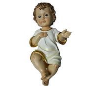 Gesu' bambino presepe lungh. 20 cm statua bambinello