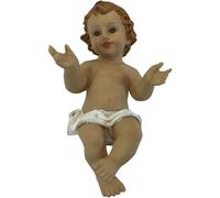 Gesu' bambino presepe lungh. 20 cm statua bambinello PAB-PB5452-1