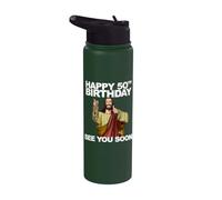 Gesù Buon 50° compleanno A presto Stainless Steel Insulated Water Bottle