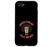 Gesù Caffè Caos Cristiano Mamma Preghiera Caffeina Grazia Custodia per iPhone SE (2020) / 7 / 8