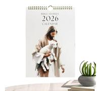 Gesù Calendario 2026 - Calendario Murale 2026 UK | Pianificatore A Parete Annuale Riutilizzabile | Pianificatori E Organizzatori Personali | Decorazione Di Pianificatore Hangorabile Per La Pianificazi