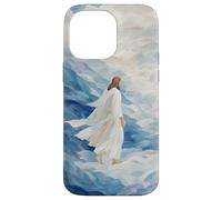 Gesù che cammina sull'acqua Fede cristiana sulla paura degli amanti di Dio Custodia per iPhone 14 Pro Max