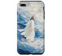 Gesù che cammina sull'acqua Fede cristiana sulla paura degli amanti di Dio Custodia per iPhone 7 Plus/8 Plus