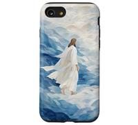Gesù che cammina sull'acqua Fede cristiana sulla paura degli amanti di Dio Custodia per iPhone SE (2020) / 7/8
