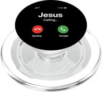 Gesù chiama divertente citazione cristiana cristianesimo credente PopSockets PopGrip per MagSafe