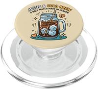 Gesù Cold Brew Caffè Cristiano Fede Cielo Umorismo PopSockets PopGrip per MagSafe