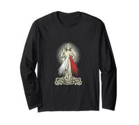 Gesù confido in Te Divina Misericordia cattolica Maglia a Manica