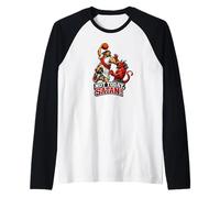 Gesù Contro Il Diavolo, Basket, Gesù Cristo Maglia con Maniche Raglan