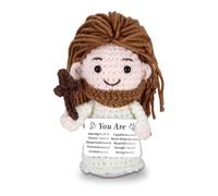 Gesù Cristiano Regali per Donne Uomini Fede Battesimo Regali per Ragazzi Ragazze Cattolico Gesù Crochet Doll Figura Calza di Natale Stuffers per Kid Cresima Regalo per Adolescenti Prima Comunione