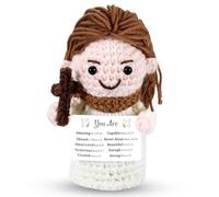 Gesù Cristiano Regali per Donne Uomini Positivo Gesù Crochet Bambola Battesimo Regali per Ragazzi Ragazze Cestino di Pasqua Stuffers per Ragazzi Bambini Prima Comunione Regalo per Ragazze Cattolico