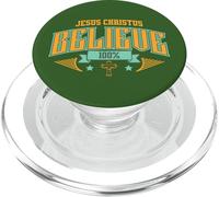 Gesù Cristo 100% fede fedele Crocifisso Cristiano PopSockets PopGrip per MagSafe