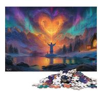 Gesù Cristo Adulto 500 Pezzi Puzzle in Legnos Gioco Education Regalo Per Amore E Amico Per Gioco Familiare Decorazione Interna Unica Stress Relief 500pcs (52x38cm)