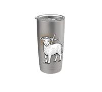 Gesù Cristo Agnello di Dio Agnus Dei Bicchiere termico in acciaio inox doppia parete