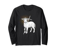 Gesù Cristo Agnello di Dio Agnus dei Maglia a Manica