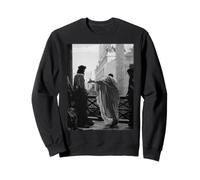 Gesù Cristo Arrestato Ponzio Pilato Biblico Dipinto Nero Felpa