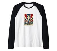 Gesù Cristo Ascensione Fede Ascensione Giorno Maglia con Maniche Raglan