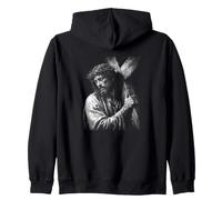 Gesù Cristo Che Porta la Croce Fede Cristiana Felpa con Cappuccio