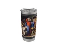 Gesù Cristo che pulisce il Tempio Dipinto Carl Bloch 1874 Bicchiere termico in acciaio inox doppia parete