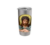 Gesù Cristo come Uomo dei Dolori Dipinto Quentin Metsys 1500 Bicchiere termico in acciaio inox doppia parete