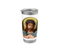 Gesù Cristo come Uomo dei Dolori Dipinto Quentin Metsys 1500 Bicchiere termico in acciaio inox doppia parete