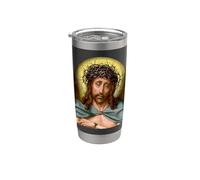 Gesù Cristo come Uomo dei Dolori Dipinto Quentin Metsys 1500 Bicchiere termico in acciaio inox doppia parete