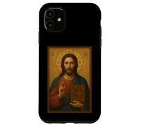 Gesù Cristo con l'icona della Sacra Bibbia - icona ortodossa Custodia per iPhone 11