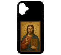 Gesù Cristo con l'icona della Sacra Bibbia - icona ortodossa Custodia per iPhone 16 Plus