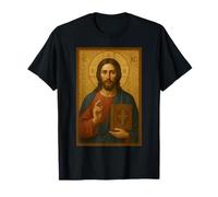 Gesù Cristo con l'icona della Sacra Bibbia - Icona ortodossa Maglietta