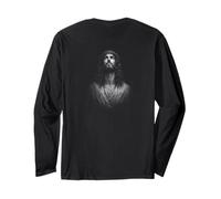 Gesù Cristo Corona di Spine Cristiano Fede Backprint Maglia a Manica
