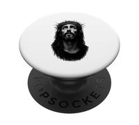 Gesù Cristo Corona di Spine - Fede e Ispirazione Opera d'arte PopSockets PopGrip Adesivo