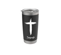 Gesù Cristo Crocifissione Simbolo Crocifisso Religioso Crocifisso Bicchiere termico in acciaio inox doppia parete