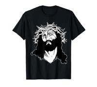 Gesù Cristo Crocifisso Corona di Spine Maglietta