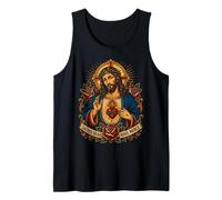 Gesù Cristo Cuore Avere Misericordia Cattolica Devozionale Arte Fede Canotta
