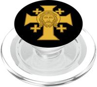 Gesù Cristo e la Croce di Gerusalemme - Regno di Gerusalemme PopSockets PopGrip per MagSafe