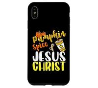 Gesù Cristo e zucca Spice Autunno Autunno Stagione del caffè Custodia per iPhone XS Max