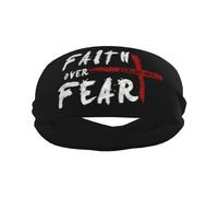 Gesù Cristo Fede cristiana sulla paura Fascia sportiva Fascia per capelli elegante per esercizi di yoga traspirante
