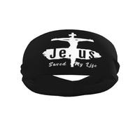 Gesù Cristo Fede cristiana sulla paura Fascia sportiva Fascia per capelli elegante per esercizi di yoga traspirante