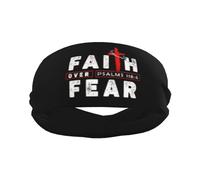 Gesù Cristo Fede cristiana sulla paura Fascia sportiva Fascia per capelli elegante per esercizi di yoga traspirante