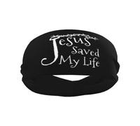 Gesù Cristo Fede cristiana sulla paura Fascia sportiva Fascia per capelli elegante per esercizi di yoga traspirante