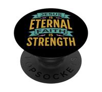Gesù Cristo Fede e adorazione per i cristiani PopSockets PopGrip Adesivo